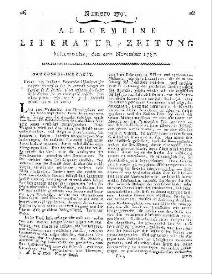 Eggers, C. U. D. von: Statistisch-tabellarische Uebersicht der Volksmenge in den Königlich-Dänischen Staaten. Beylage zu dem zweyten Theile der Materialien zur Dänischen Statistik. Flensburg, Leipzig: Korte 1787