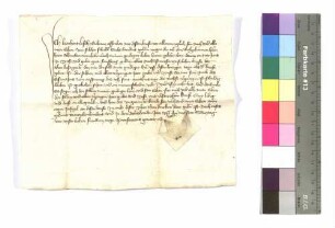Leonhart Lesch gegen Albrecht von Hohenlohe: Schuld; Siegel: Leonhart Lesch.
