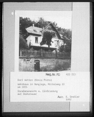 Wohnhaus, Stadt Wehlen