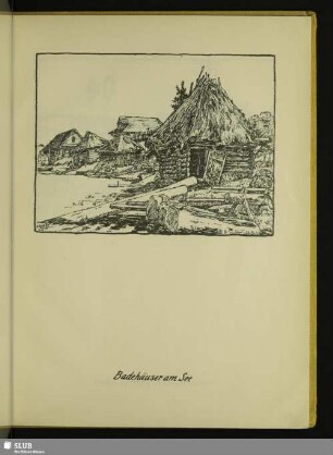 Badehäuser am See