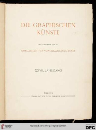 27: Die Graphischen Künste