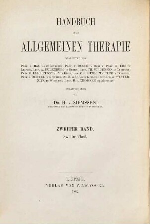 Allgemeine Orthopädie, Gymnastik und Massage