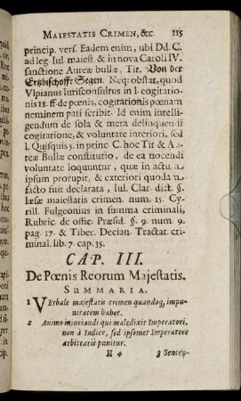 Cap. III. De Pœnis Reorum Majestatis.