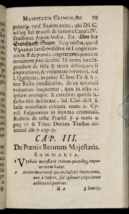Cap. III. De Pœnis Reorum Majestatis.