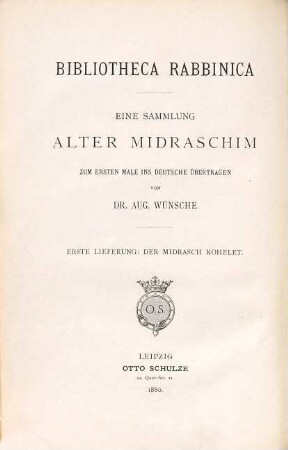 Der Midrasch Kohelet