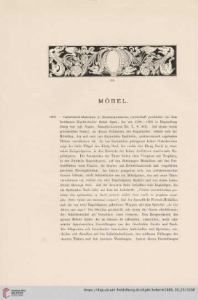 Möbel (Nr. 1053 - 1095)