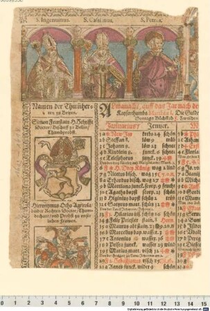 Almanach, auff das Jar nach ... [1567]