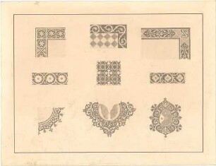 Loeffelholz von Colberg, Hans Carl; Studienzeichnungen - Ornamente (Details)