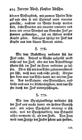 Zink mit Nickelkönig, Arsenik, Eisen, Spießglaskönig, Zinn (§. 778, 779)