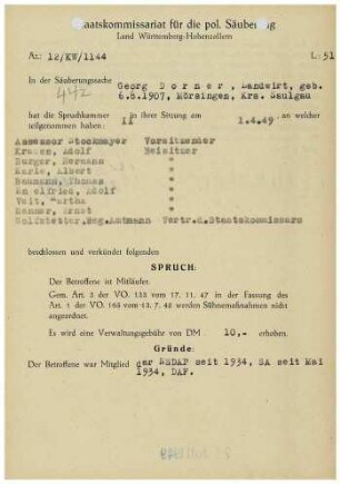 Dorner, Georg