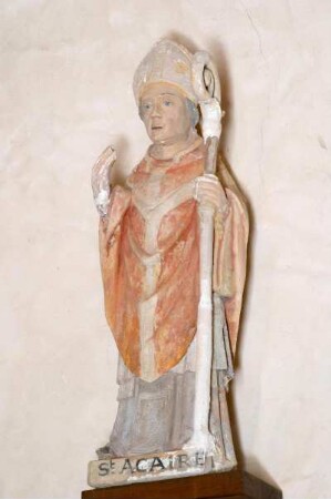 Frankreich. Basse Normandie. Manche. Tollevast. Romanische Landkirche. Saint Acaire. 16 Jahrhundert