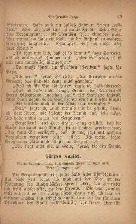 Fünftes Kapitel. Worin bewiesen wird, daß einfache Vergnügungen auch Vergnügungen sind