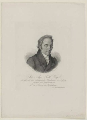 Bildnis des Johann August Gottlob Weigel