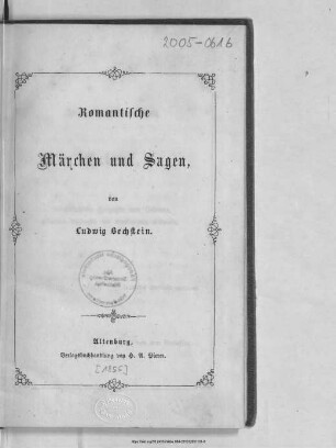Romantische Märchen und Sagen