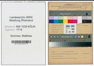Entnazifizierung Matthias Sommer , geb. 10.06.1899 (Pressmeister)