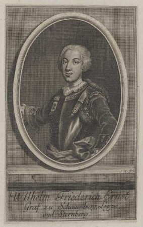 Bildnis des Wilhelm Friederich Ernst, Graf zu Schauenburg