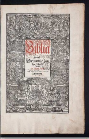 Biblia Das ist: Die gantze heilige Schrifft Deudsch