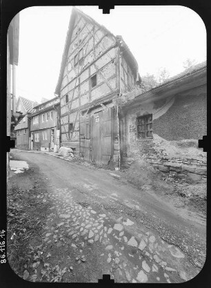 Schmalkalden, Pfaffengasse 27 (?). Wirtschaftsgebäude. Straßenansicht