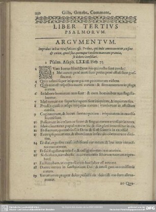 Liber Tertius Psalmorum