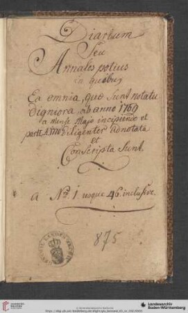 Titelblatt 1769
