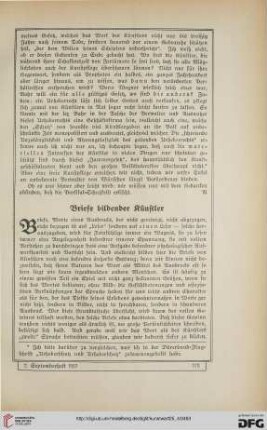 Briefe bildender Künstler