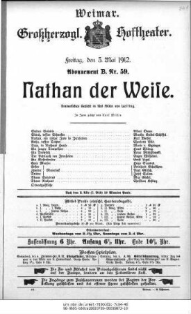 Nathan der Weise