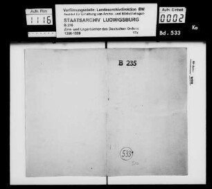 Kommende Oettingen: Lagerbuch über Itzlingen