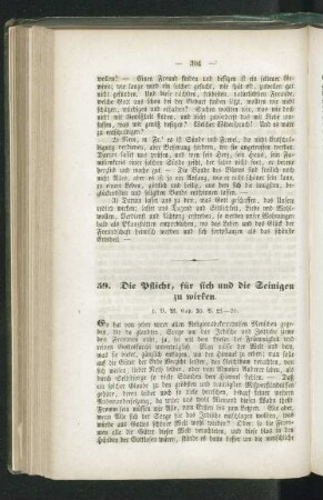 59. Die Pflicht, für sich und die Seinigen zu wirken.