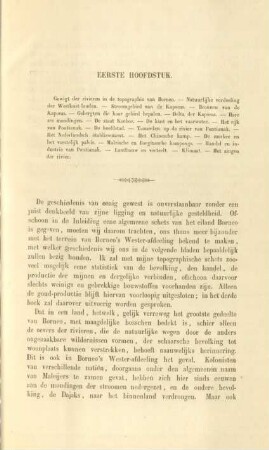 Eerste hoofdstuk. Gewigt der rivieren in de topographie van Borneo ...