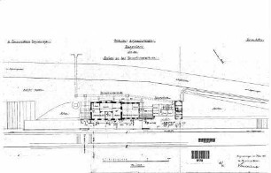 Sigmaringendorf: Empfangsgeb.Anbau an Verwaltungsgebäude Grundriß Erdgeschoß,Lageplan