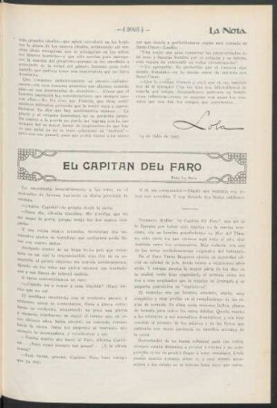 El capitán del Faro