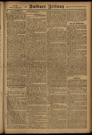 Zweite Ausgabe vom Mittwoch, den 23. März 1921.