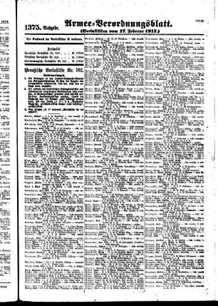 1375.Ausgabe. Samstag, 17. Februar 1917