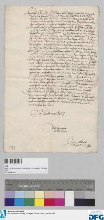 Syndikus Johann Rab bittet den Rat der Stadt Nürnberg um Wiederanstellung und Gehaltsmehrung.