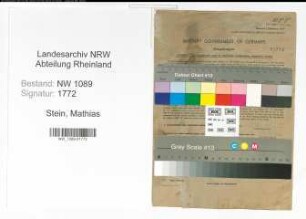 Entnazifizierung Mathias Stein , geb. 12.09.1908 (Feuerwehrleiter)