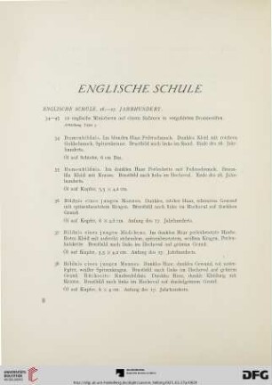 Englische Schule (Nr. 34-54)