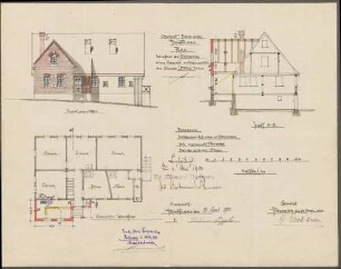 Läpple, Wilhelm, Bauer Stallanbau an die Scheuer, Anbau am Wohnhaus
