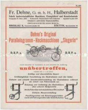 Parallelogrammhackmaschine "Siegerin"