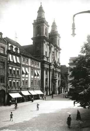 Glogau, Jesuitenkirche : Glogau (Glogow/Polen). Jesuitenkirche. Ansicht von Nordwesten
