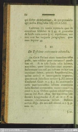 §. 49. De Testibus extraneis citandis