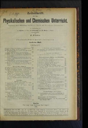 Fünfundzwanzigster Jahrgang. Sechstes Heft.