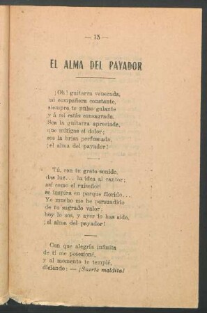 El alma del payador