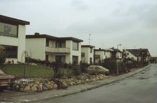 Wohngebiet mit Einfamilienhäusern