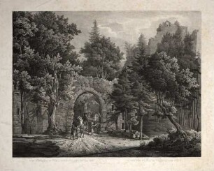 Der Eingang in das Alte Schloss zu Baden - L'Entrée du vieux château de Bade