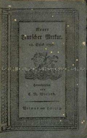 Der neue deutsche Merkur, Jg. 1795 (Oktober)