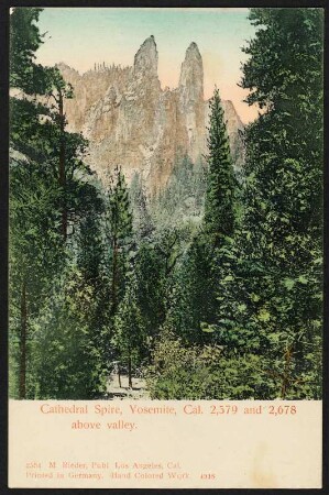 Yosemite. Cathedral Spire, Yosemite, Cal.