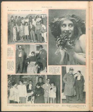 Artistas y escenas de teatro [Fotografías]