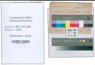 Entnazifizierung Jakob Reinheimer , geb. 11.11.1885 (Postinspektor)