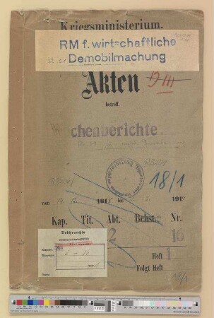 Wochenberichte