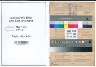 Entnazifizierung Henriette Puetz , geb. 16.05.1903 (Lehrerin)